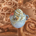 Bougie Cinnamon Roll ｜Cire de soja naturelle ｜Atelier bougies & créations