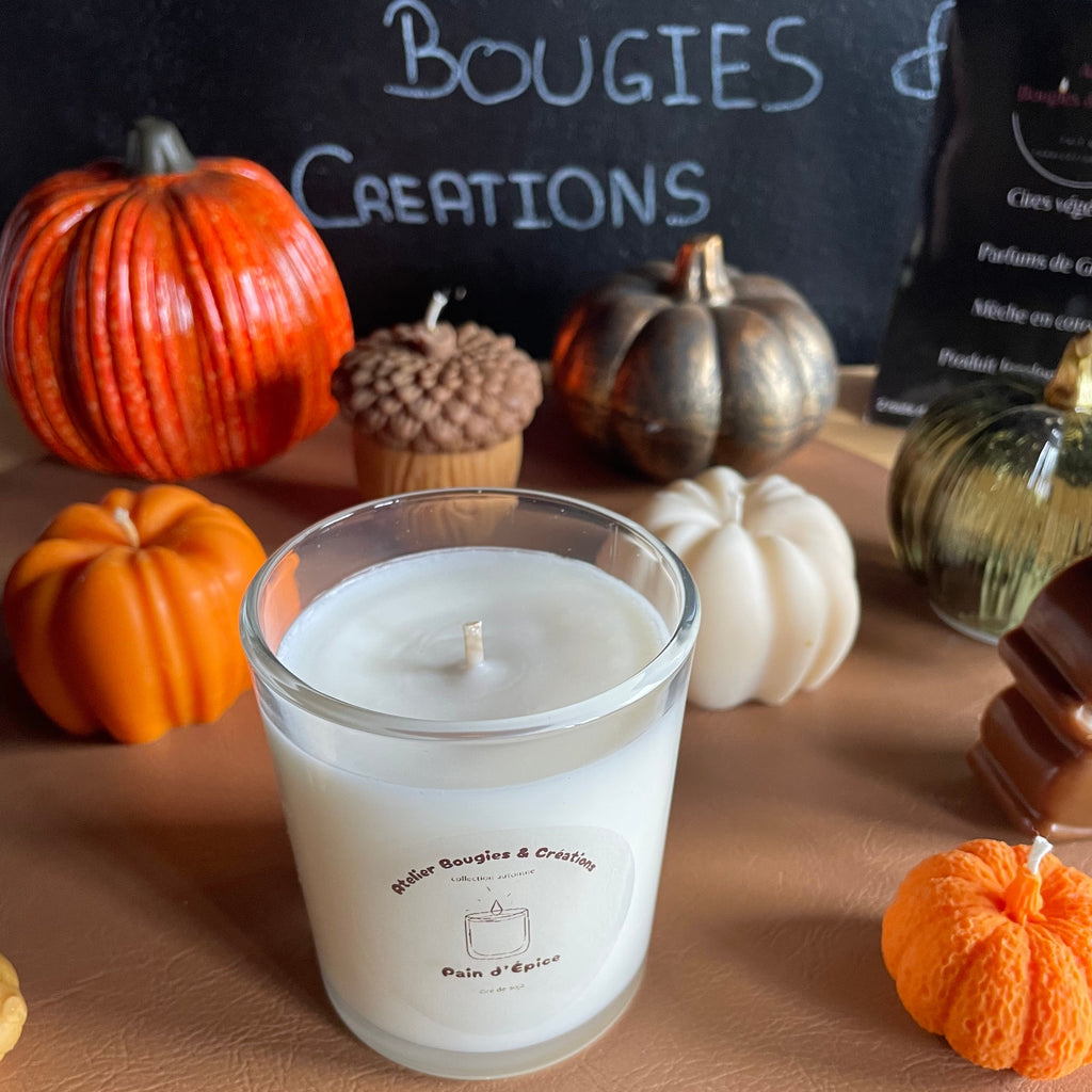 Bougie Pain d’Épices  | Cire de soja naturelle | Atelier Bougies & Création