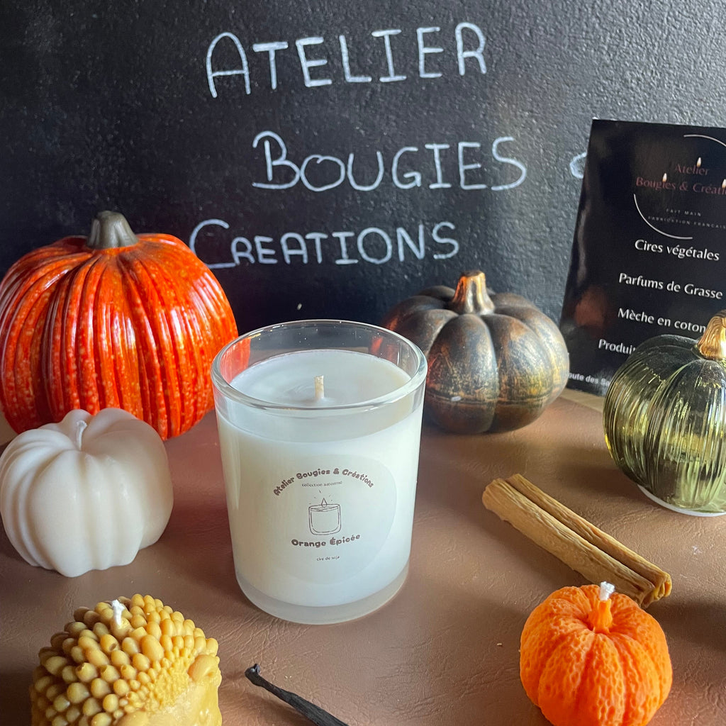 Bougie Bois de Santal | Cire de soja naturelle | Atelier Bougies & Créations