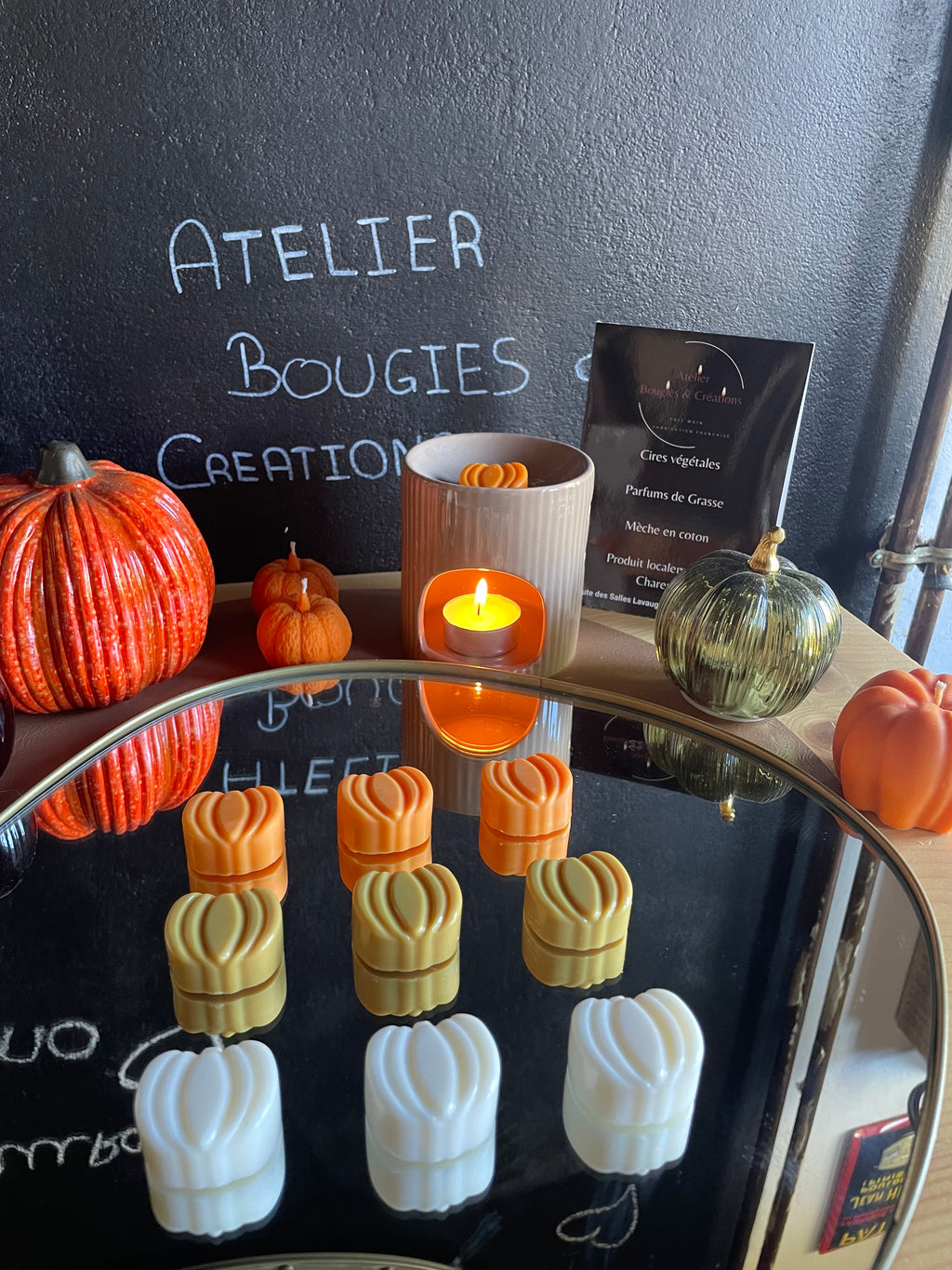 Coffret Fondants d'Automne | 9 fondants en cire de soja | Atelier Bougies & Créations