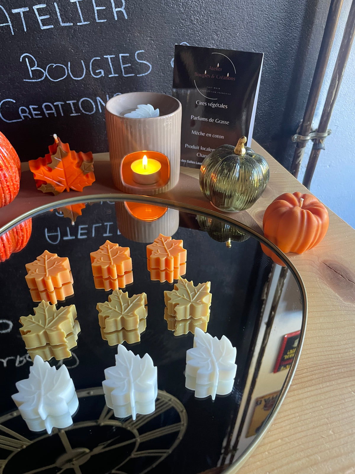 Coffret Fondants d'Automne | 9 fondants en cire de soja | Atelier Bougies & Créations