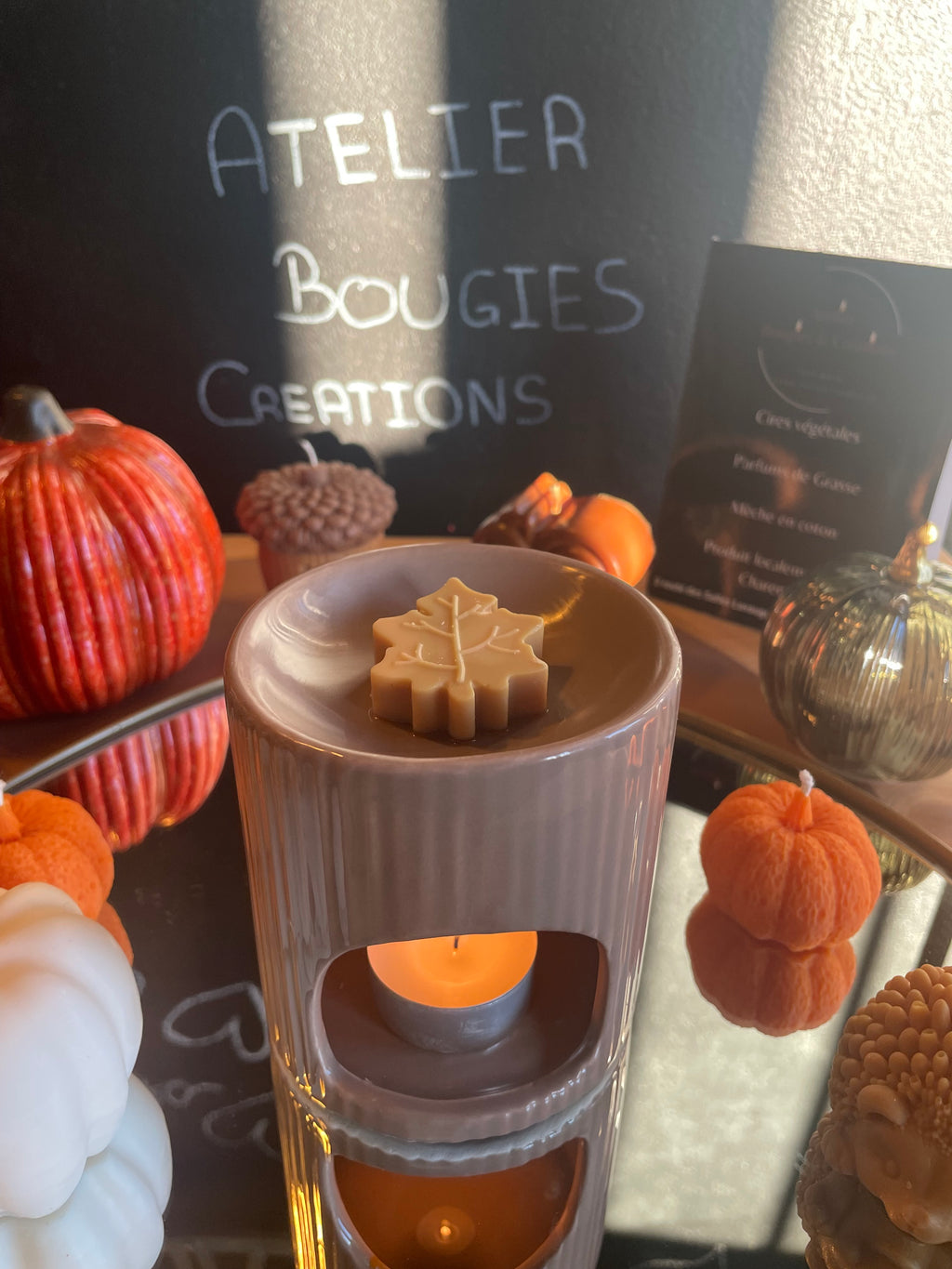 Coffret Fondants d'Automne | 9 fondants en cire de soja | Atelier Bougies & Créations