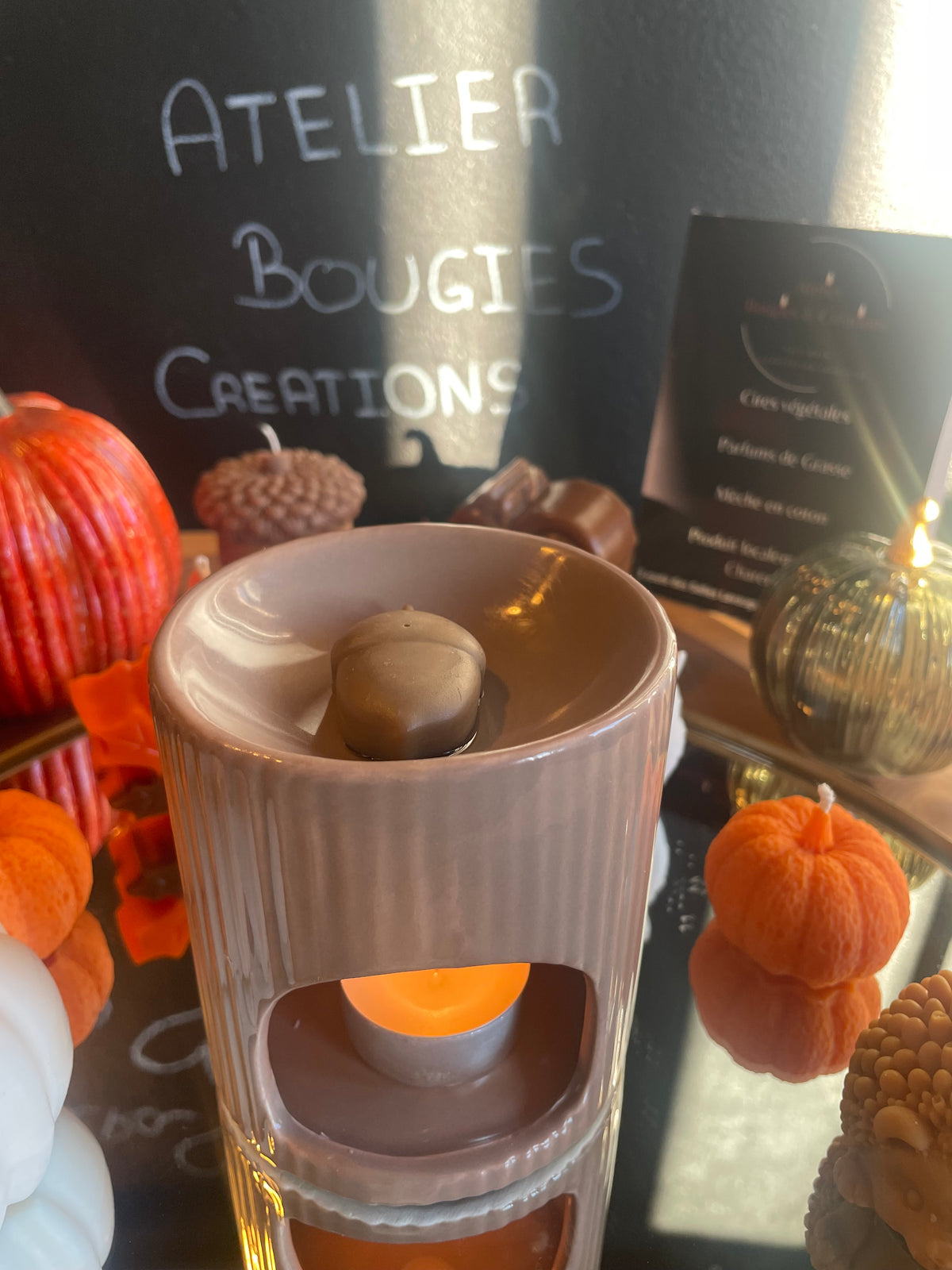 Coffret Fondants d'Automne | 9 fondants en cire de soja | Atelier Bougies & Créations