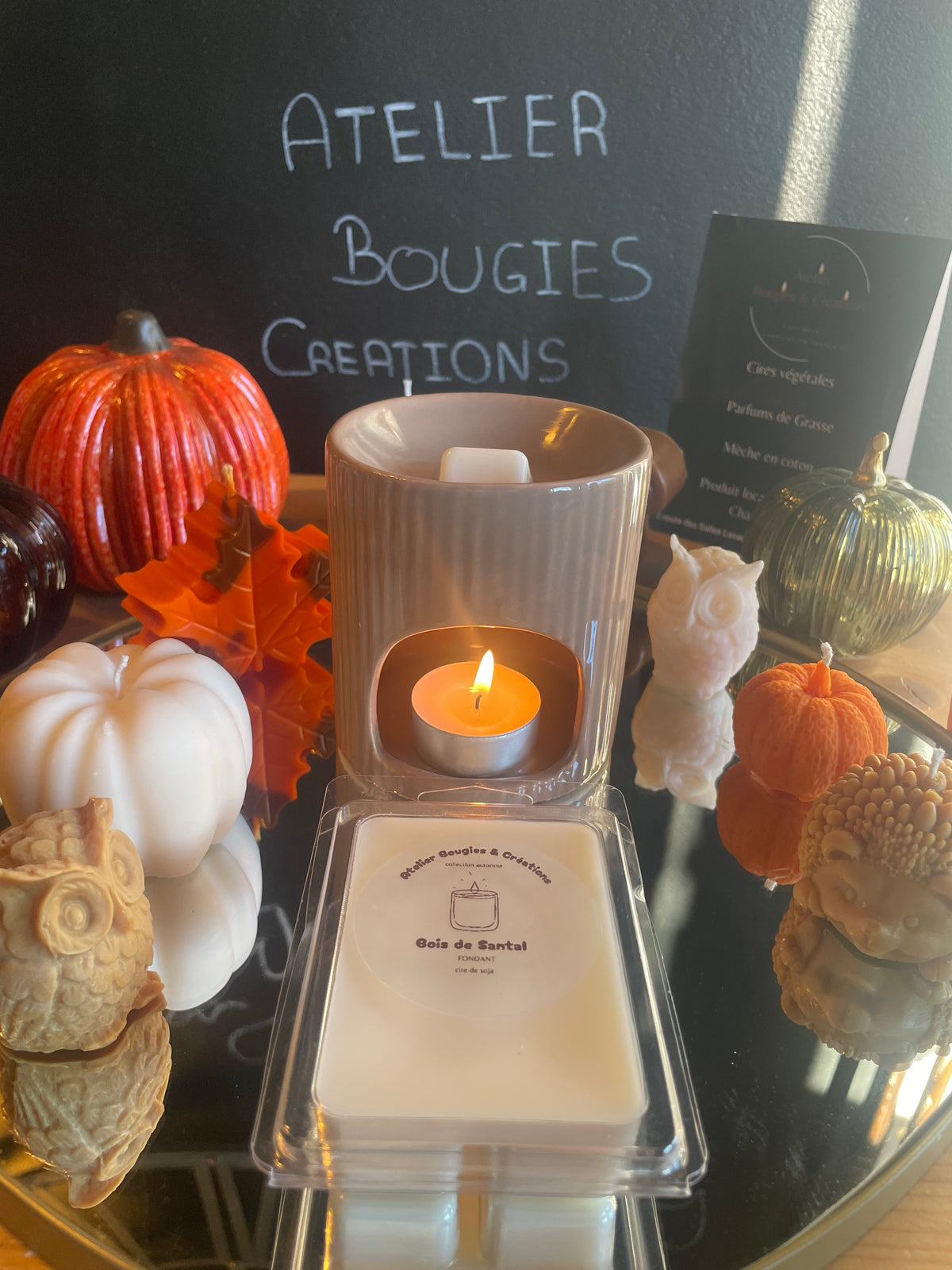 Fondant Bois de Santal | Cire de soja naturelle | Atelier Bougies & Créations