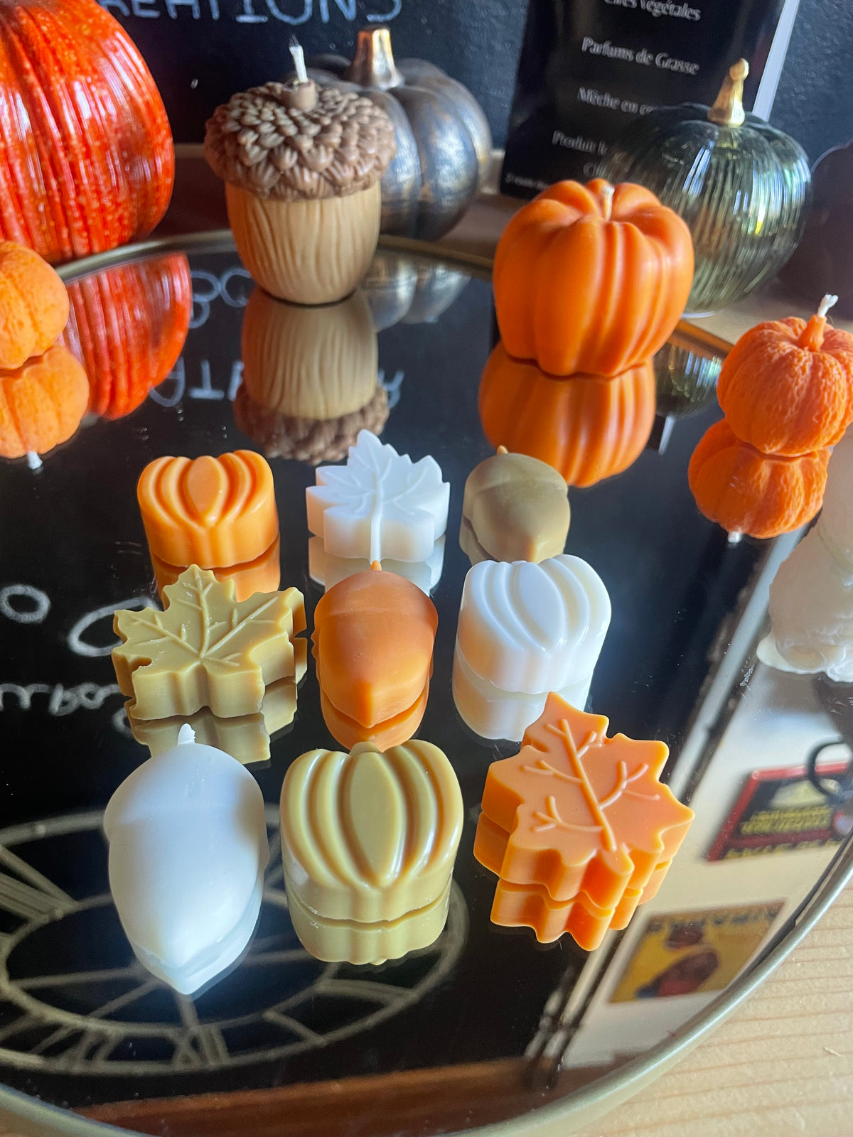 Coffret Fondants d'Automne | 9 fondants en cire de soja | Atelier Bougies & Créations