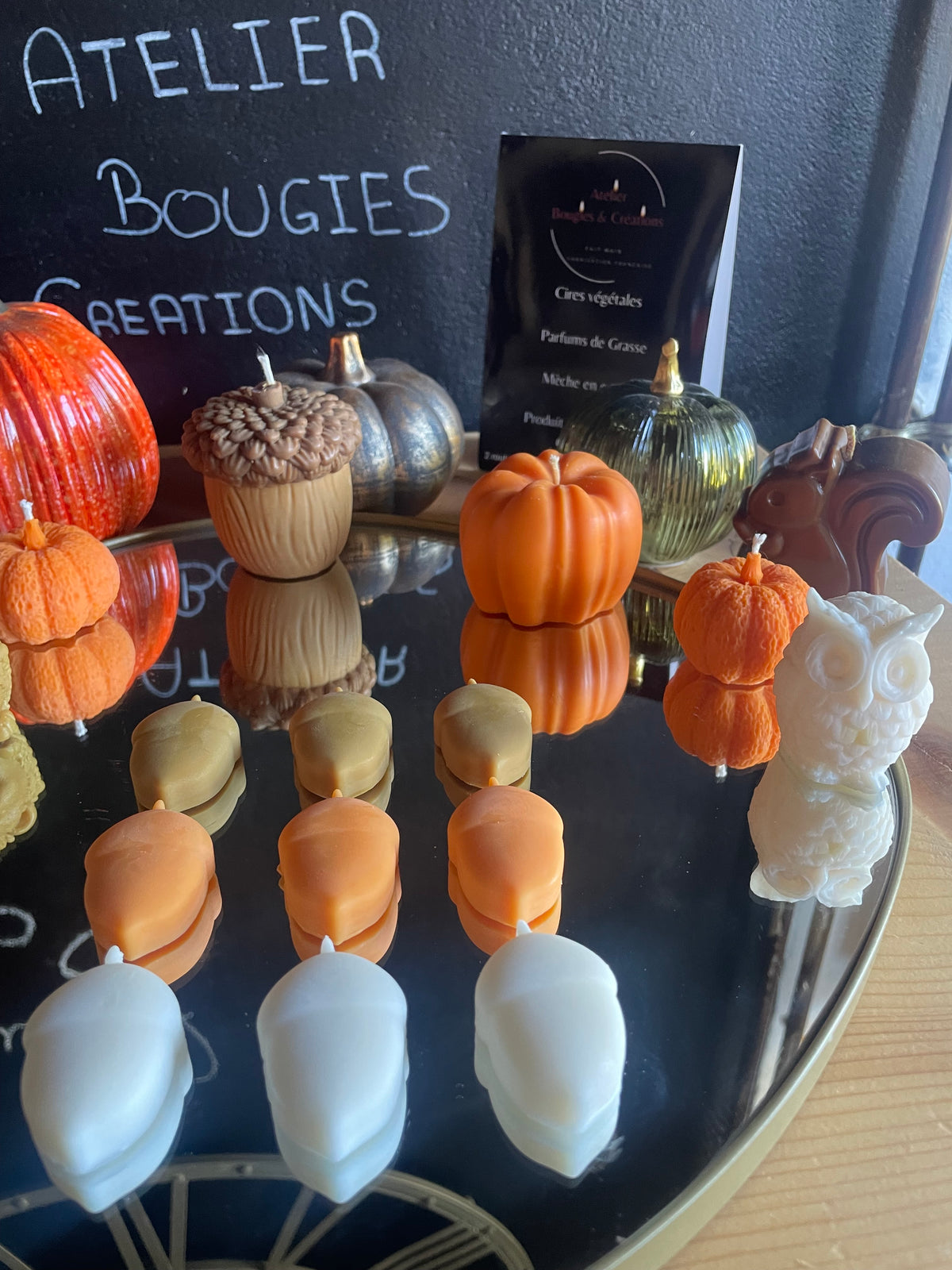 Coffret Fondants d'Automne | 9 fondants en cire de soja | Atelier Bougies & Créations