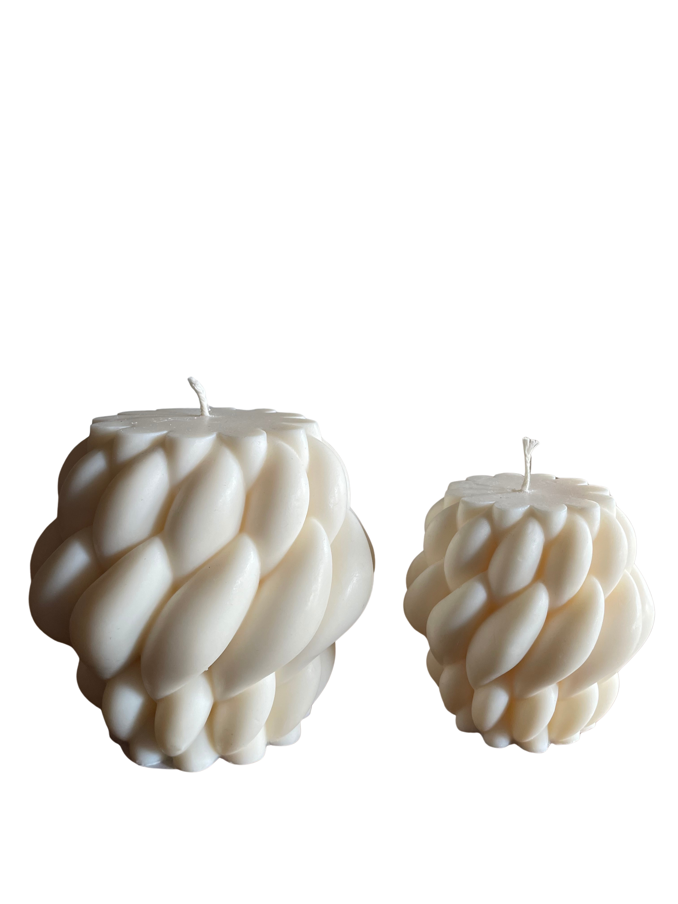 Bougie Écorces Torsadées 🕯️ | Personnalisable | Cire de Soja naturelle | Atelier Bougies & Créations