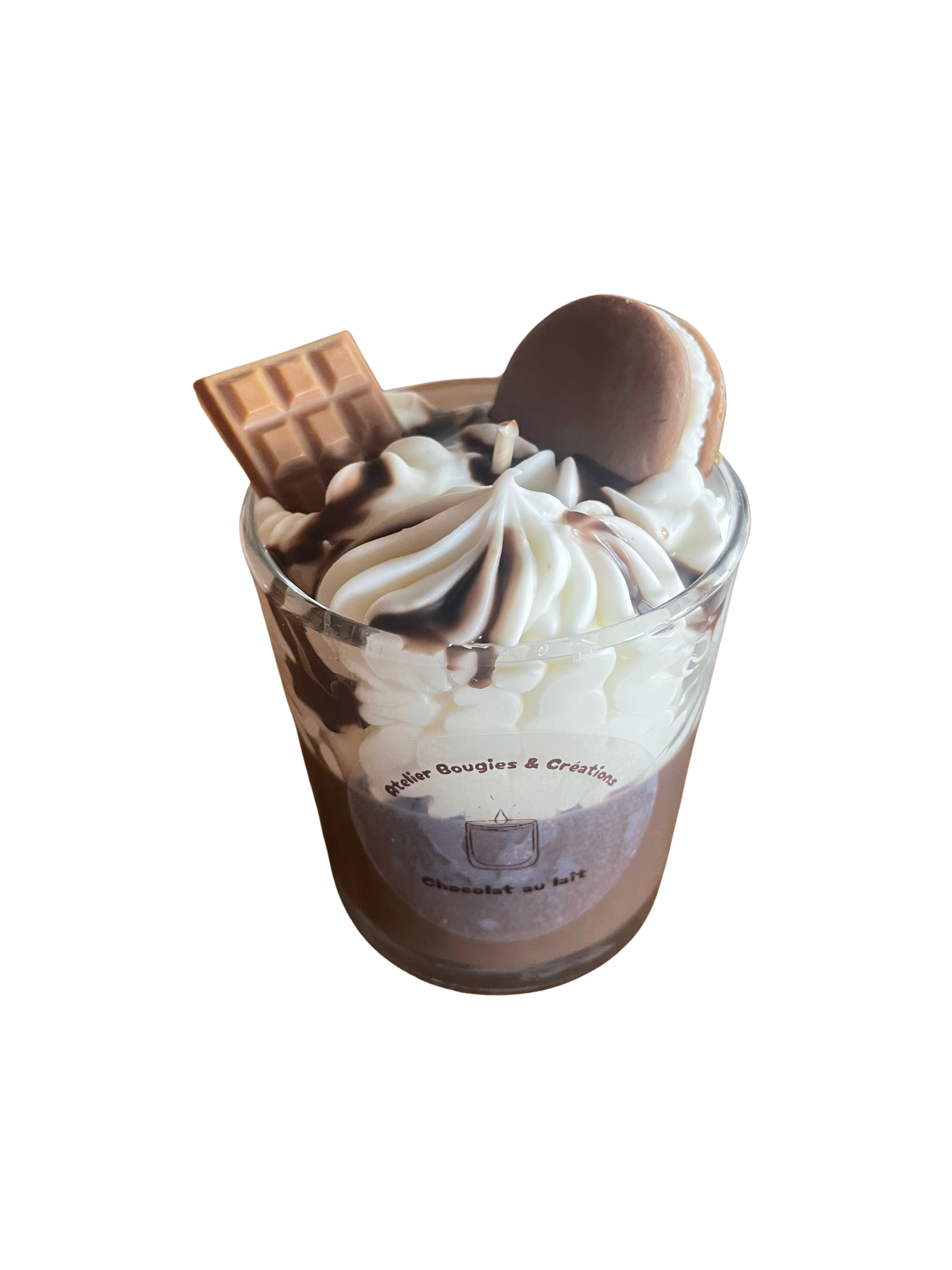 Bougie Chocolat au Lait 🍫 | Cire de Soja naturelle | Atelier Bougies & Créations
