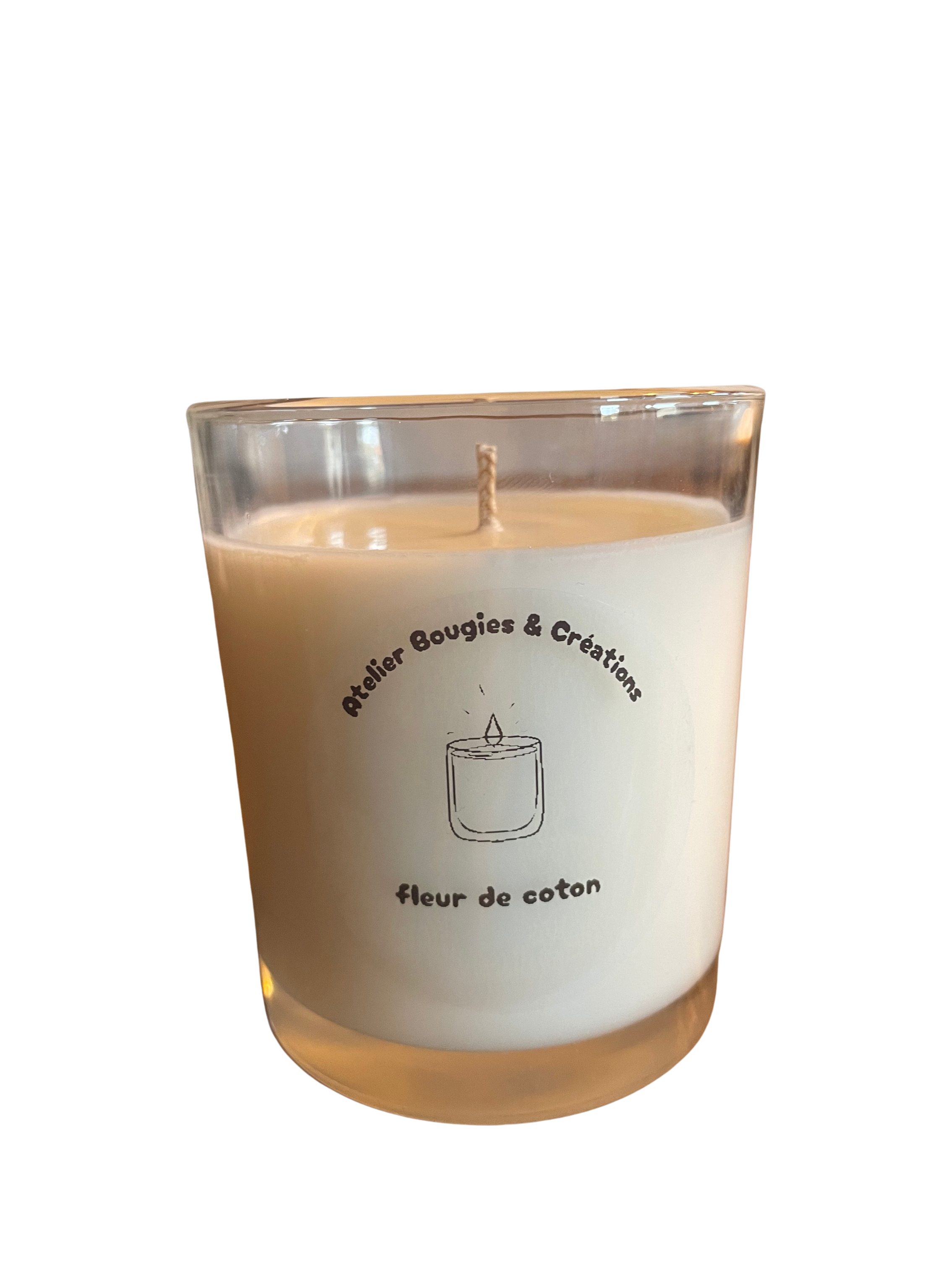 Bougie Fleur de Coton 🤍 | Cire de Soja naturelle | Atelier Bougies & Créations