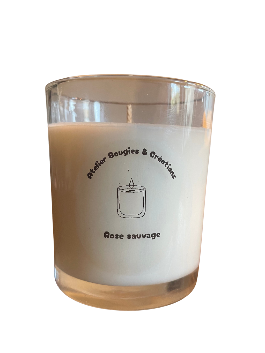 Bougie Rose Sauvage 🌹 | Cire de Soja naturelle | Atelier Bougies & Créations