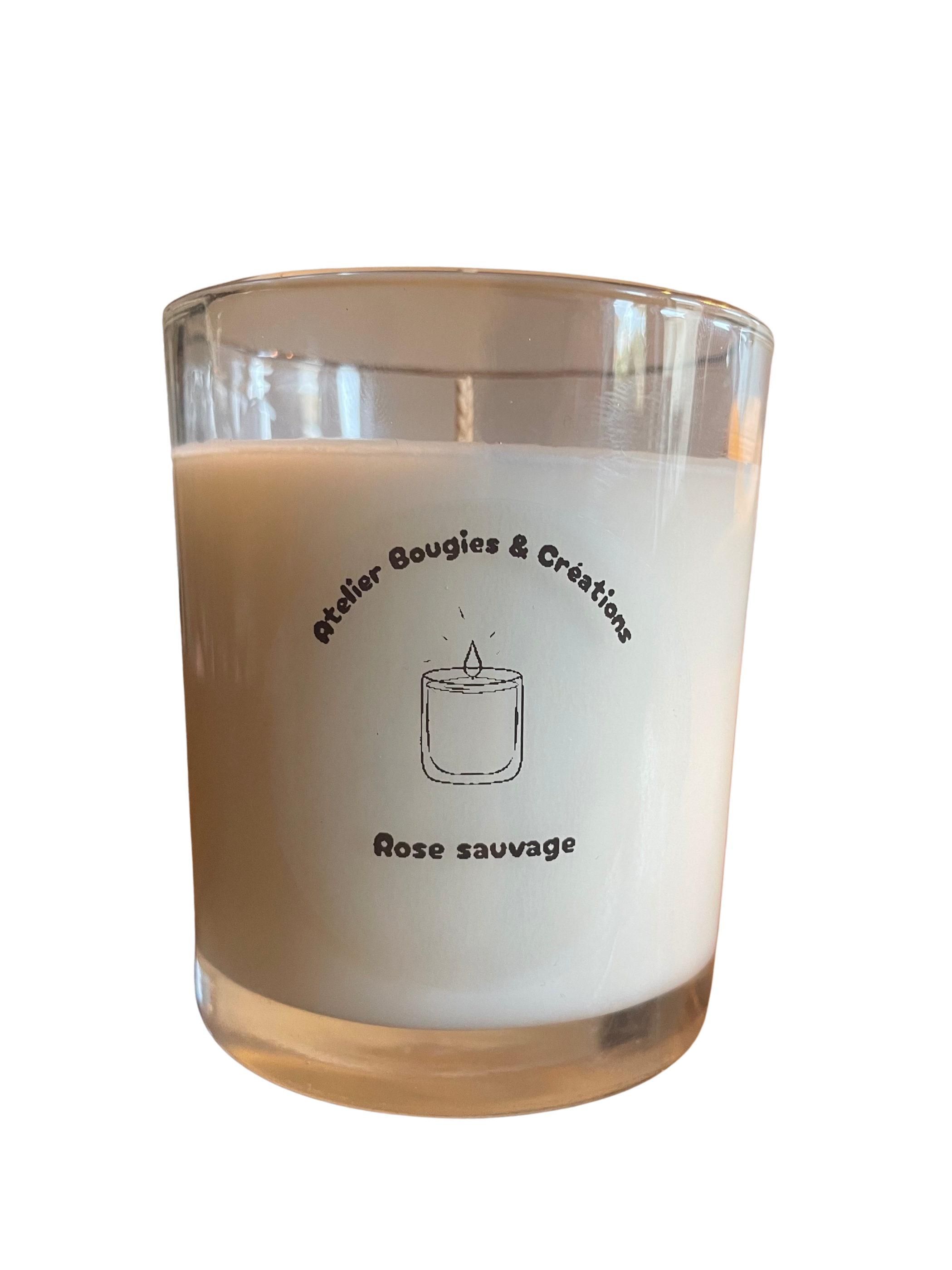 Bougie Rose Sauvage 🌹 | Cire de Soja naturelle | Atelier Bougies & Créations
